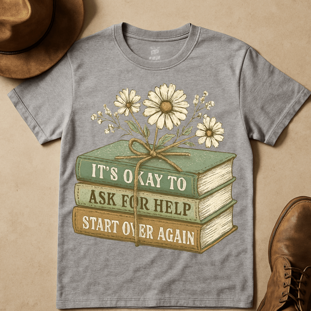 STACKED BOOKS T-SHIRT