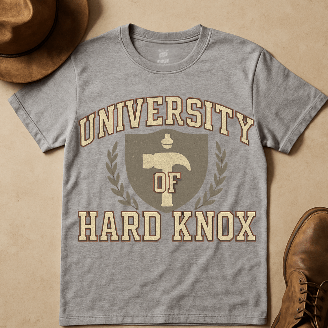UNIVERSITY OF HARDKNOX HAMMER T-SHIRT