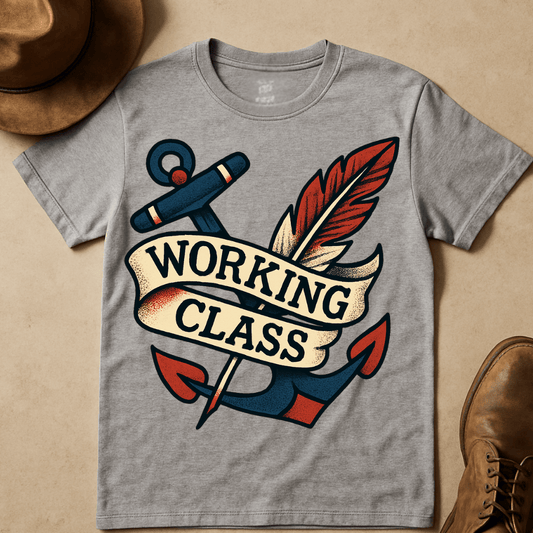 ANCHOR AND FEATHER T-SHIRT