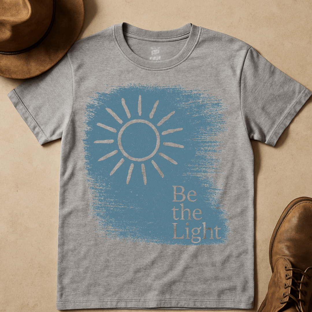 BE THE LIGHT SUNBURST T-SHIRT