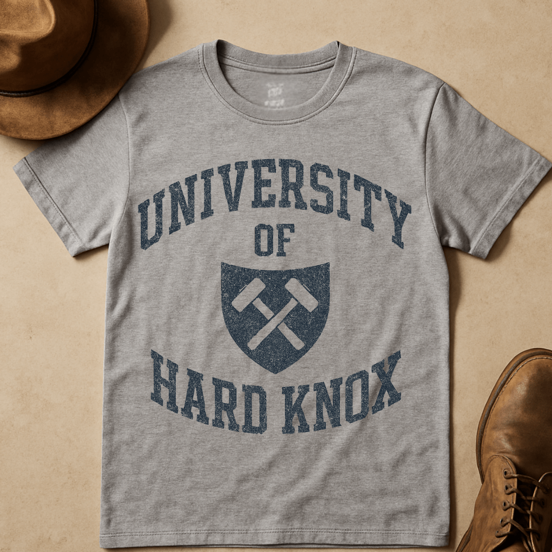 UNIVERSITY OF HARDKNOX CREST T-SHIRT