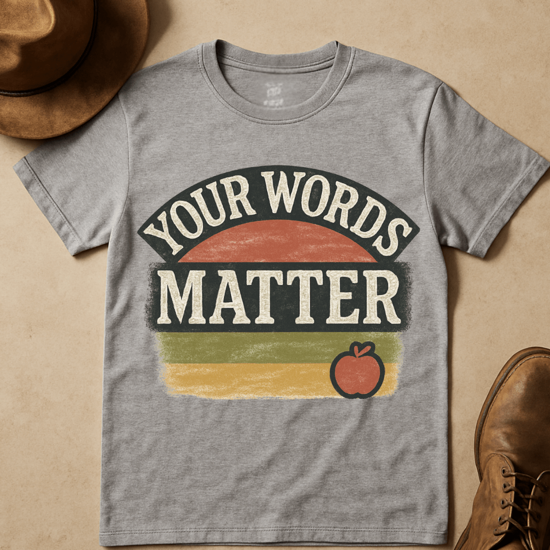 YOUR WORDS MATTER T-SHIRT