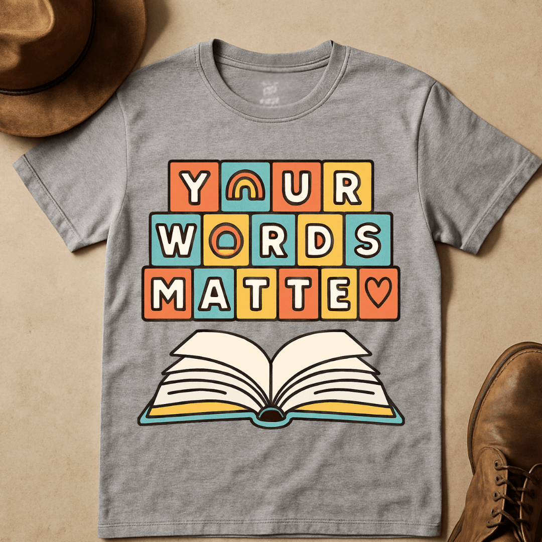 RETRO BLOCKS BIBLE MESSAGE T-SHIRT