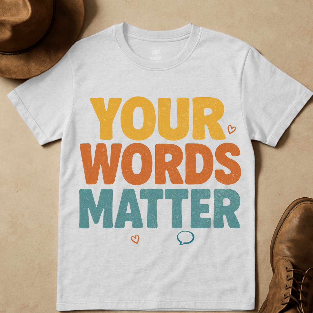 YOUR WORDS MATTER T-SHIRT