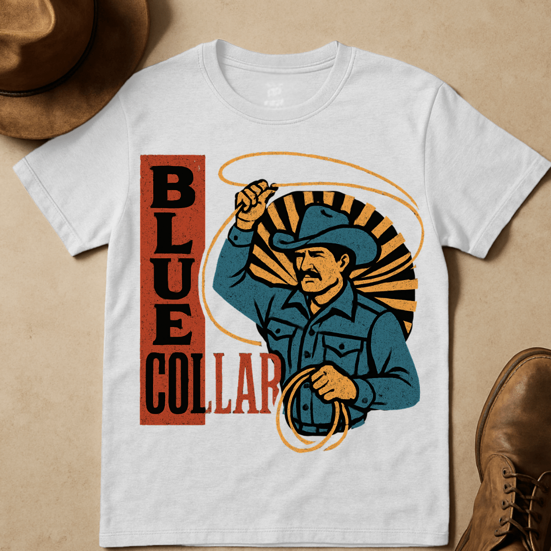 BLUE COLLAR LASSO T-SHIRT