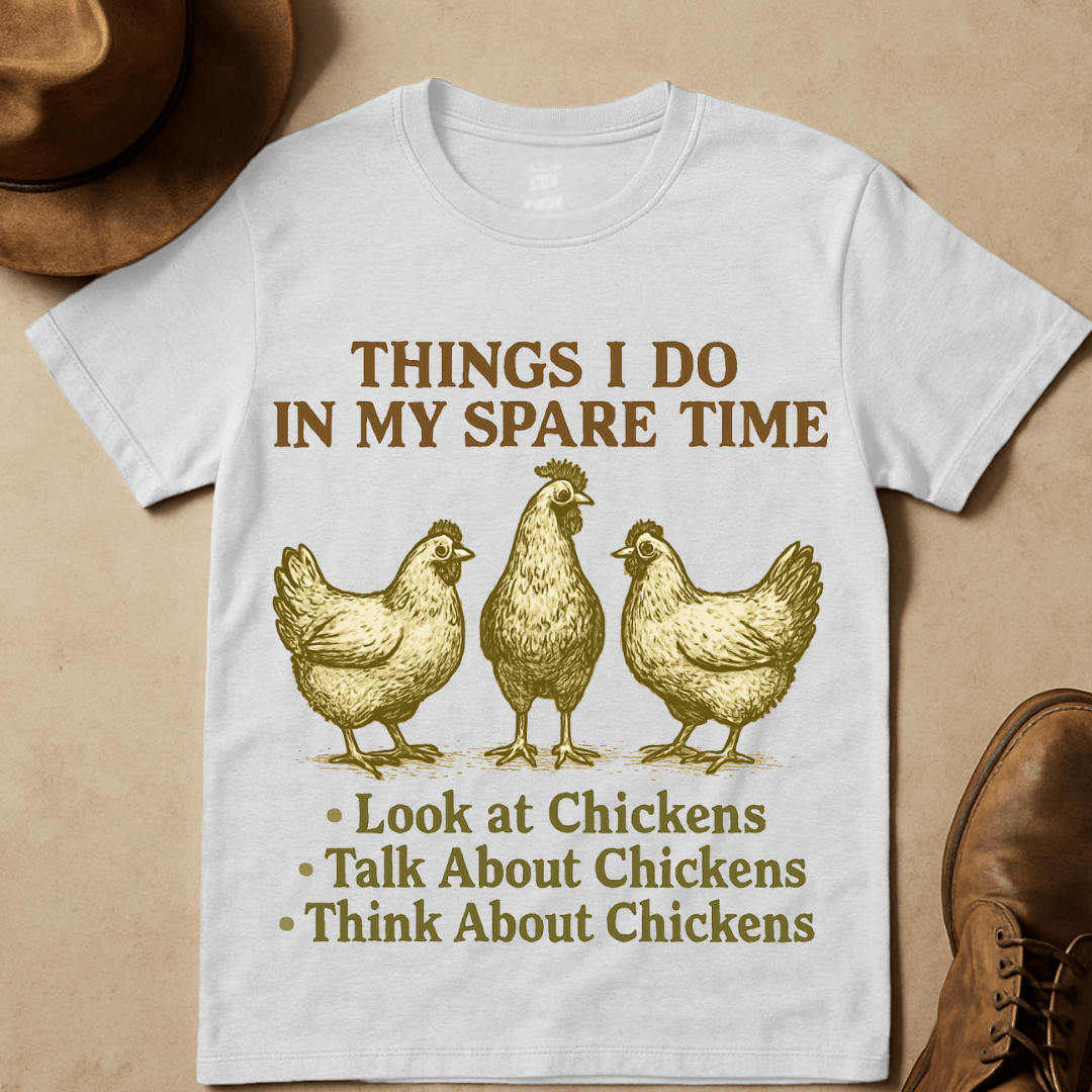 TRIO OF CHICKENS T-SHIRT