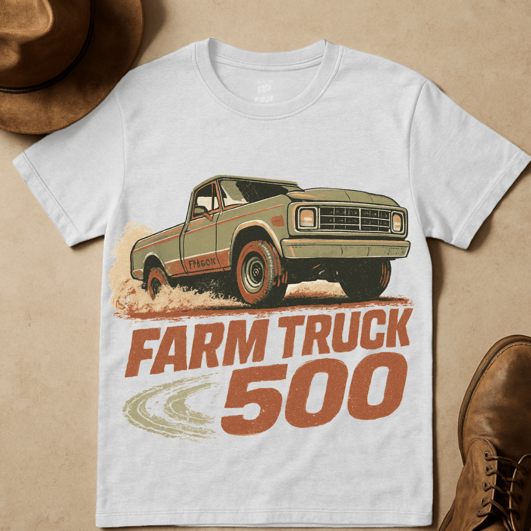 FARM TRUCK 500 DRIFT RACING T-SHIRT