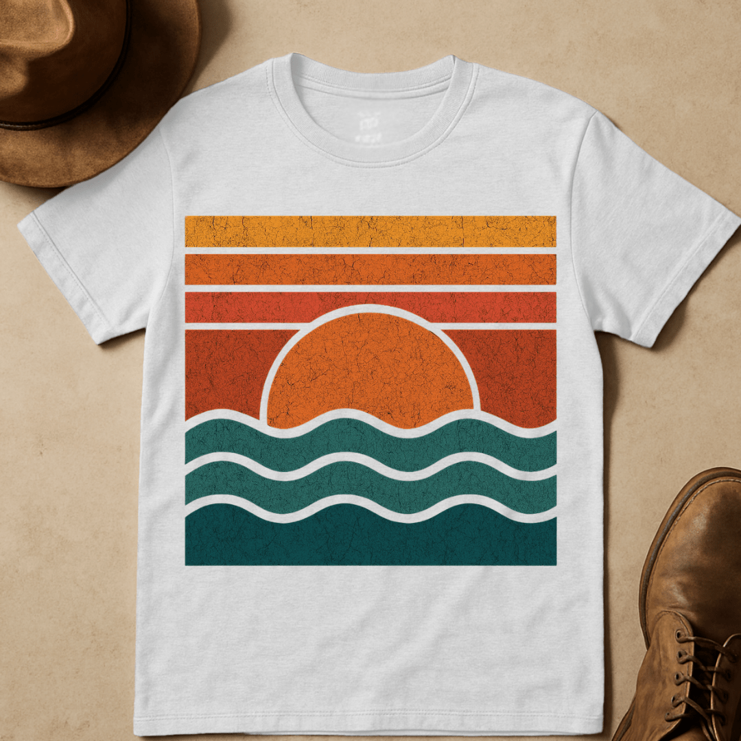 VINTAGE OCEAN WAVES T-SHIRT