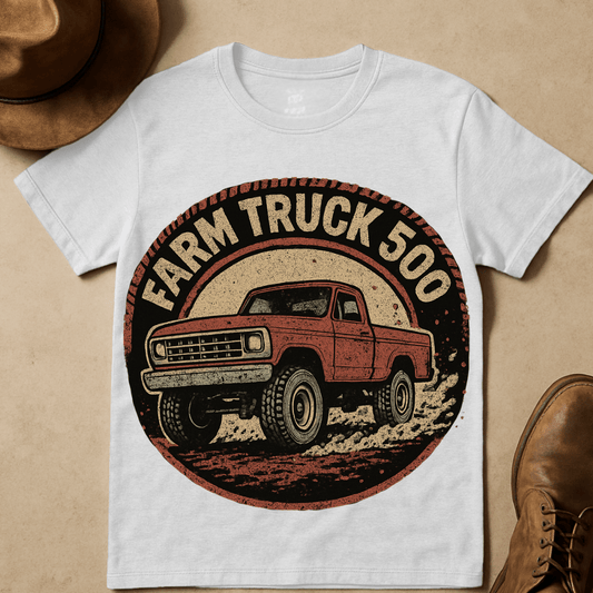 FARM TRUCK 500 MUD SKID T-SHIRT