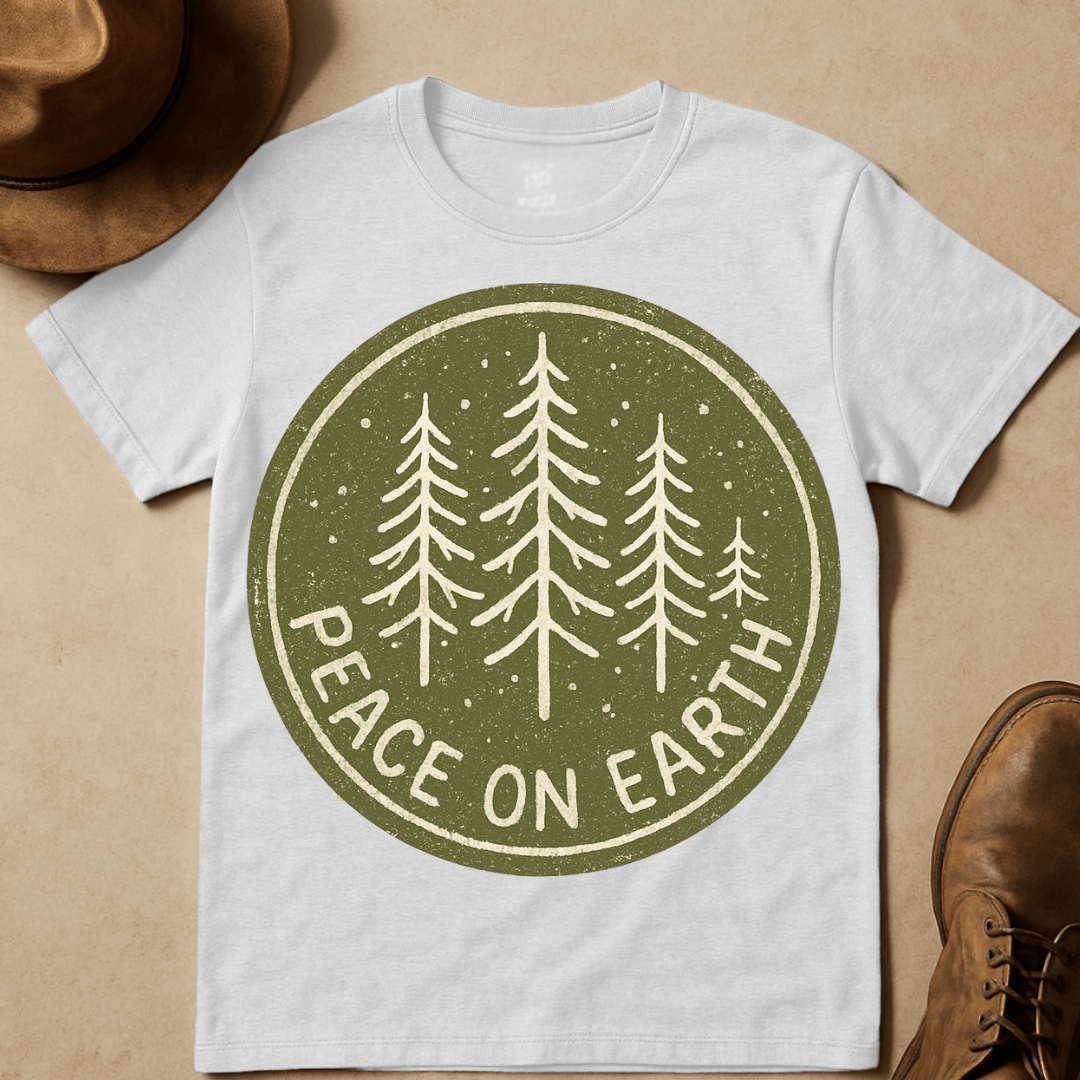 PINE TREE SNOWFALL T-SHIRT