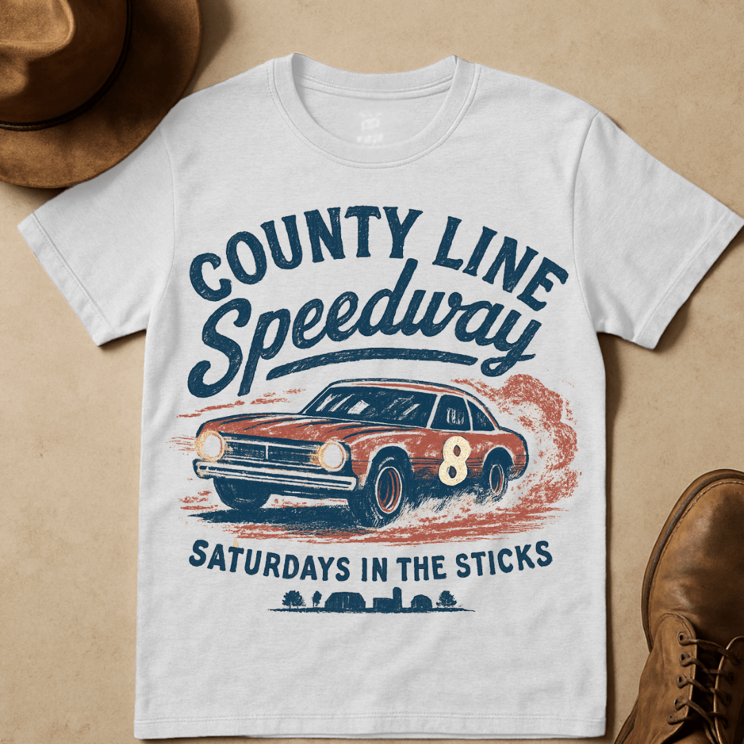 RACING COUNTY LINE SPEEDWAY T-SHIRT