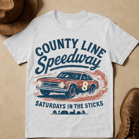 RACING COUNTY LINE SPEEDWAY T-SHIRT