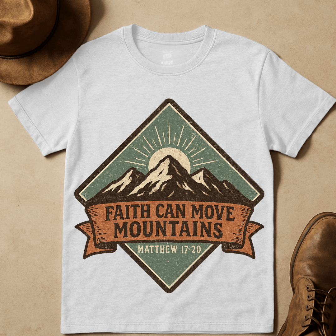 FAITH CAN MOVE MOUNTIANS T-SHIRT