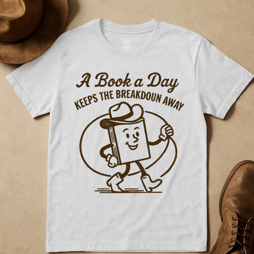 COWBOY BOOK BADGE T-SHIRT