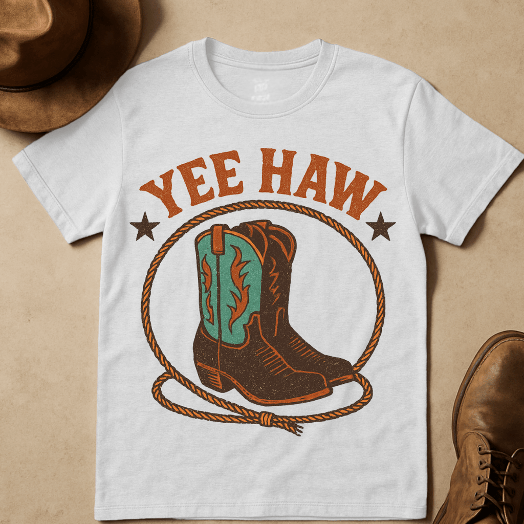 YEEHAW ROPED BOOTS T-SHIRT
