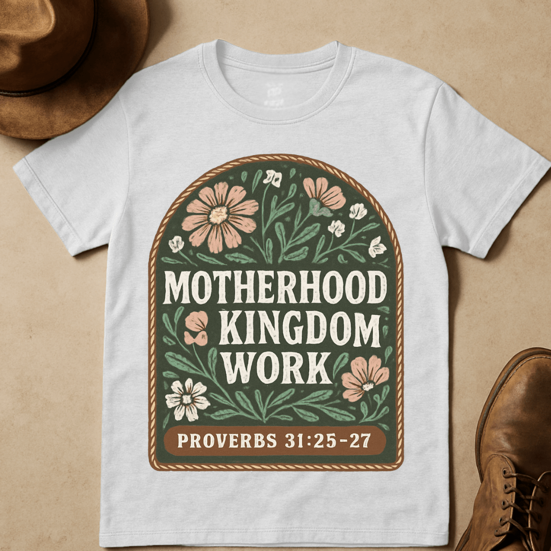 FLORAL MOTHERHOOD KINGDOM WORK T-SHIRT