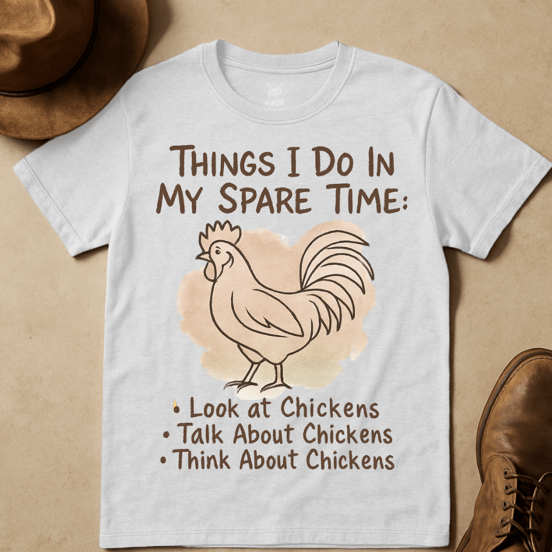 ROOSTER RUSTIC CHICKEN QUOTE T-SHIRT