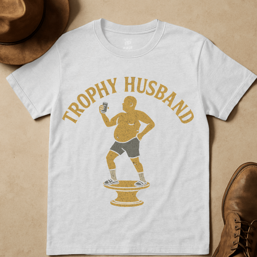 TROPHY HUSBAND DAD BOD T-SHIRT