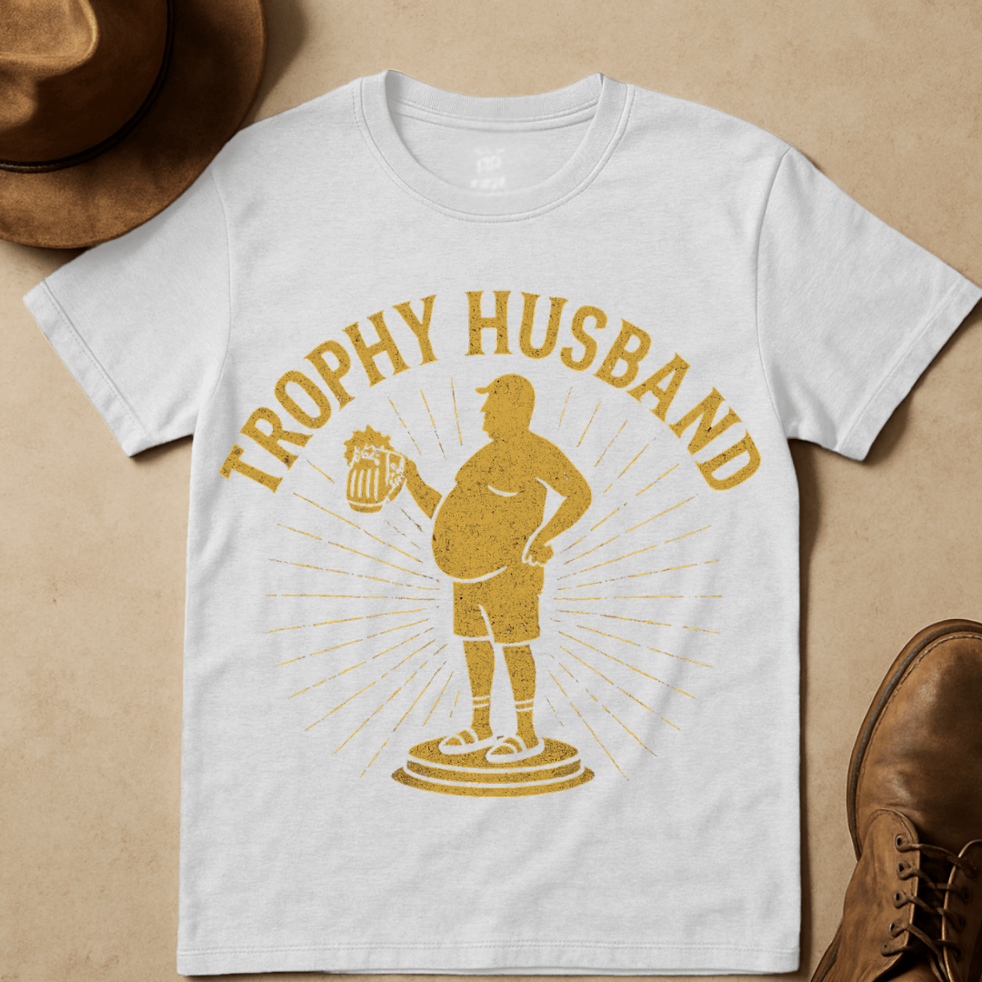 TROPHY HUSBAND SILHOUETTE T-SHIRT