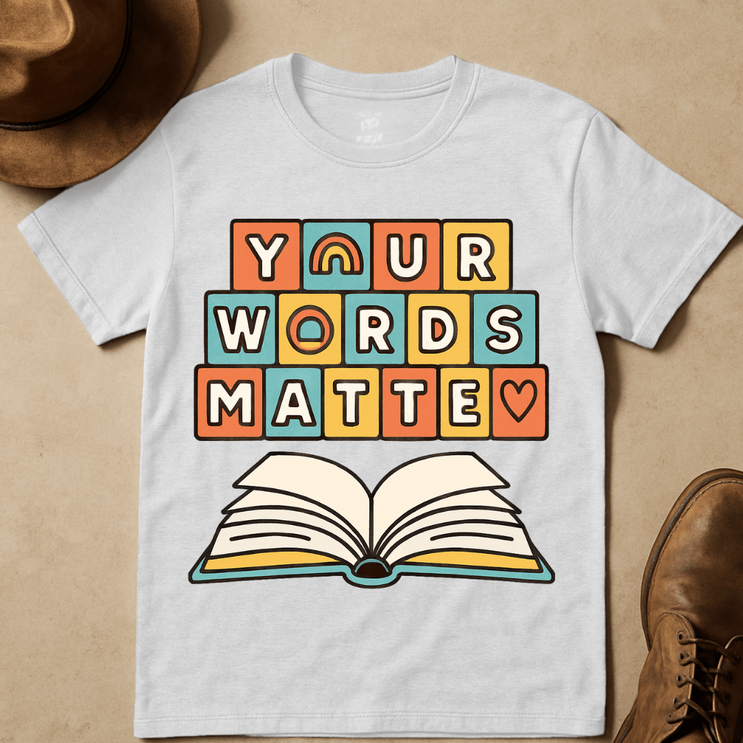 RETRO BLOCKS BIBLE MESSAGE T-SHIRT