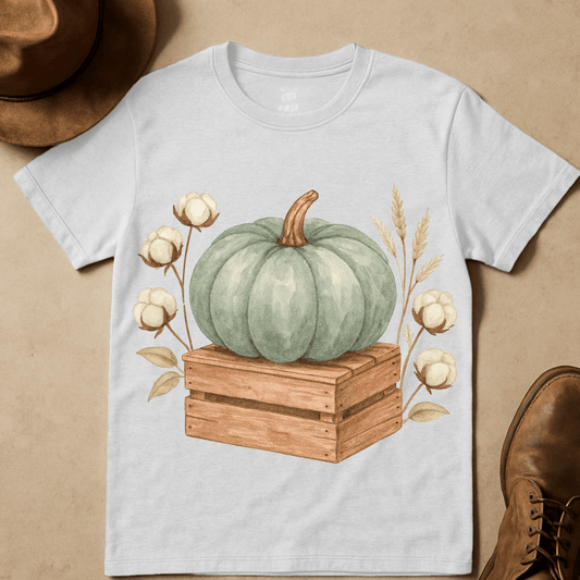 WATERCOLOR PUMKIN CRATE T-SHIRT