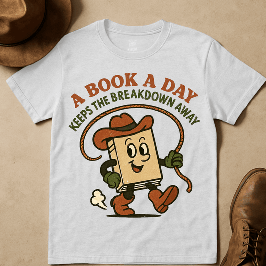 COWBOY BOOK T-SHIRT