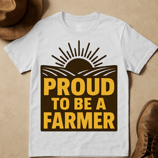 PROUD FARMER SUNRISE T-SHIRT