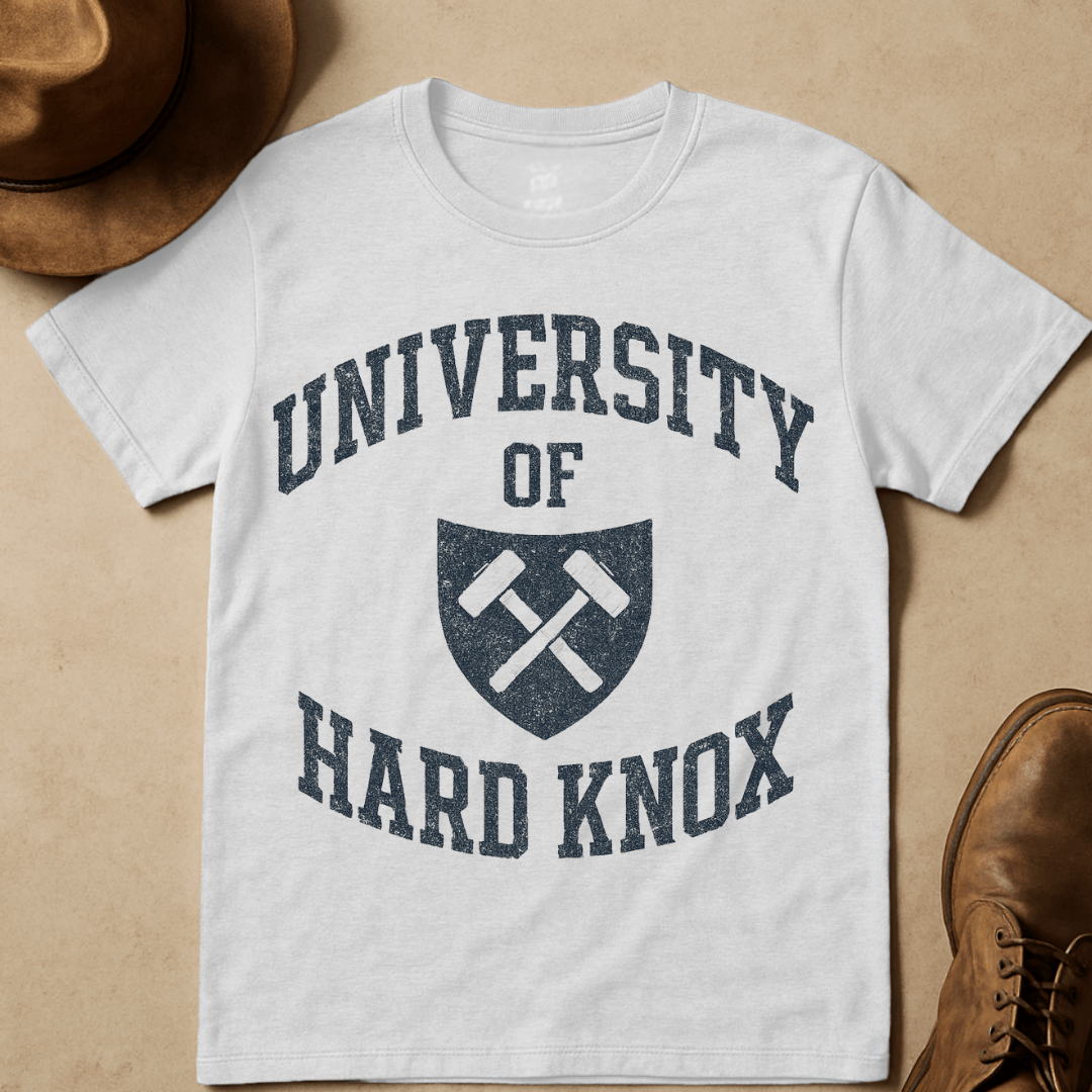 UNIVERSITY OF HARDKNOX CREST T-SHIRT