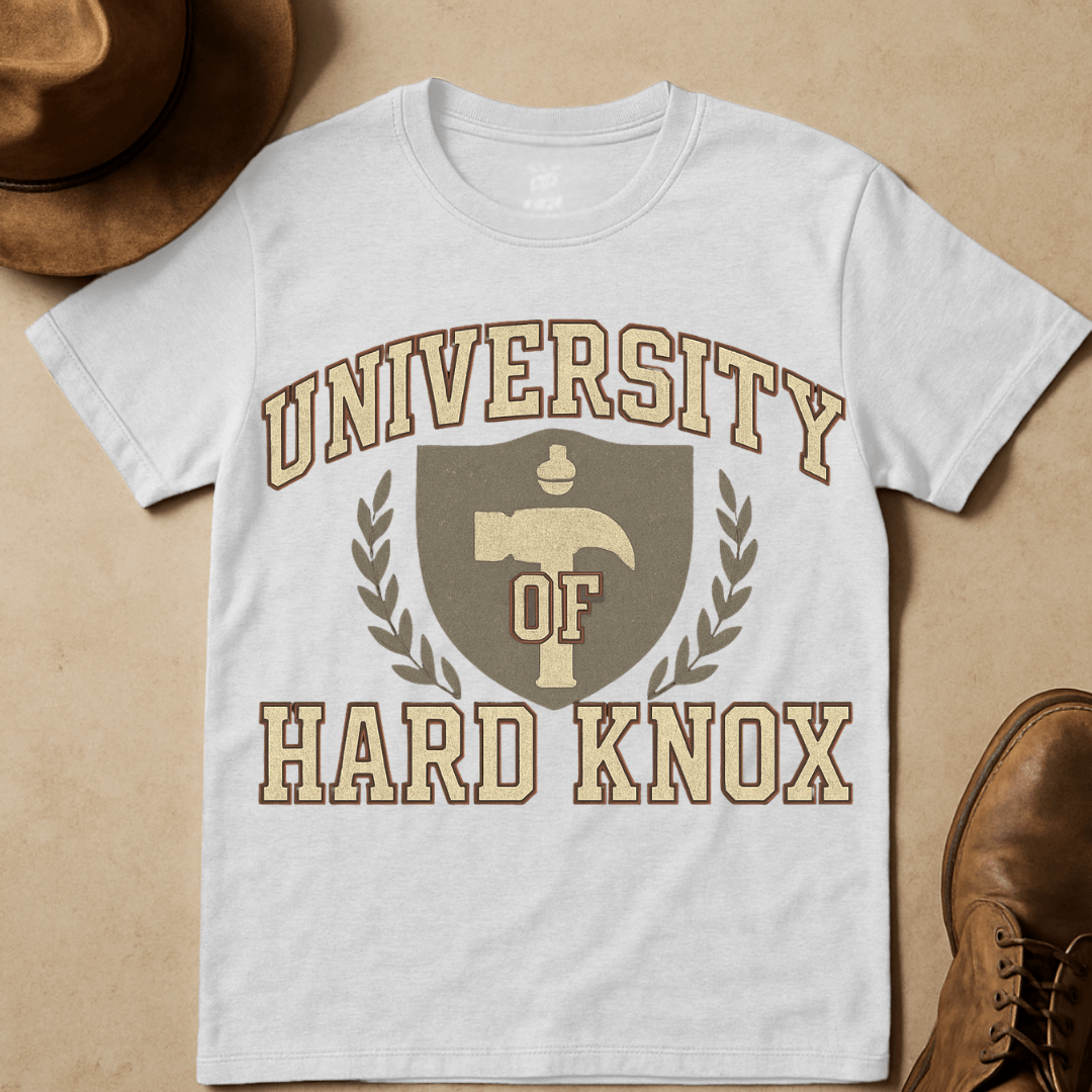 UNIVERSITY OF HARDKNOX HAMMER T-SHIRT