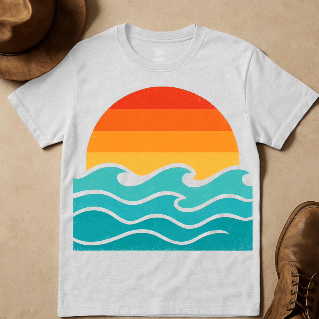 CARTOON SUNSET T-SHIRT
