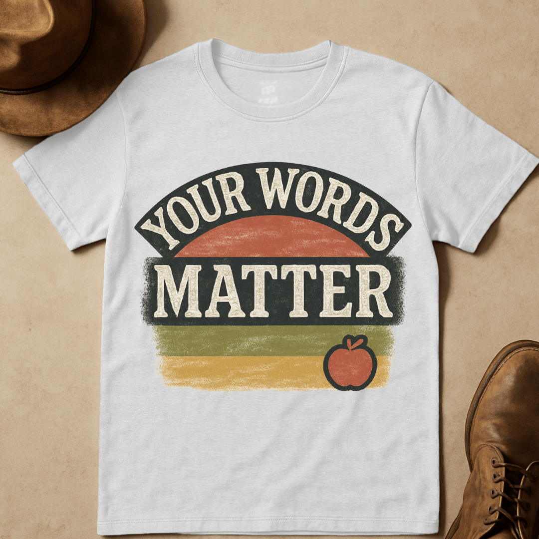 YOUR WORDS MATTER T-SHIRT