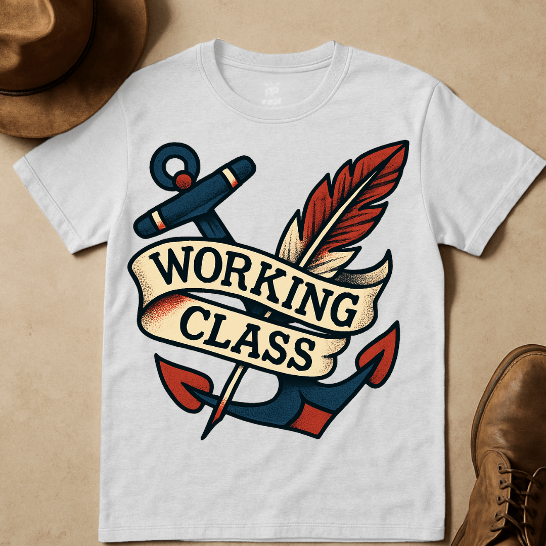 ANCHOR AND FEATHER T-SHIRT