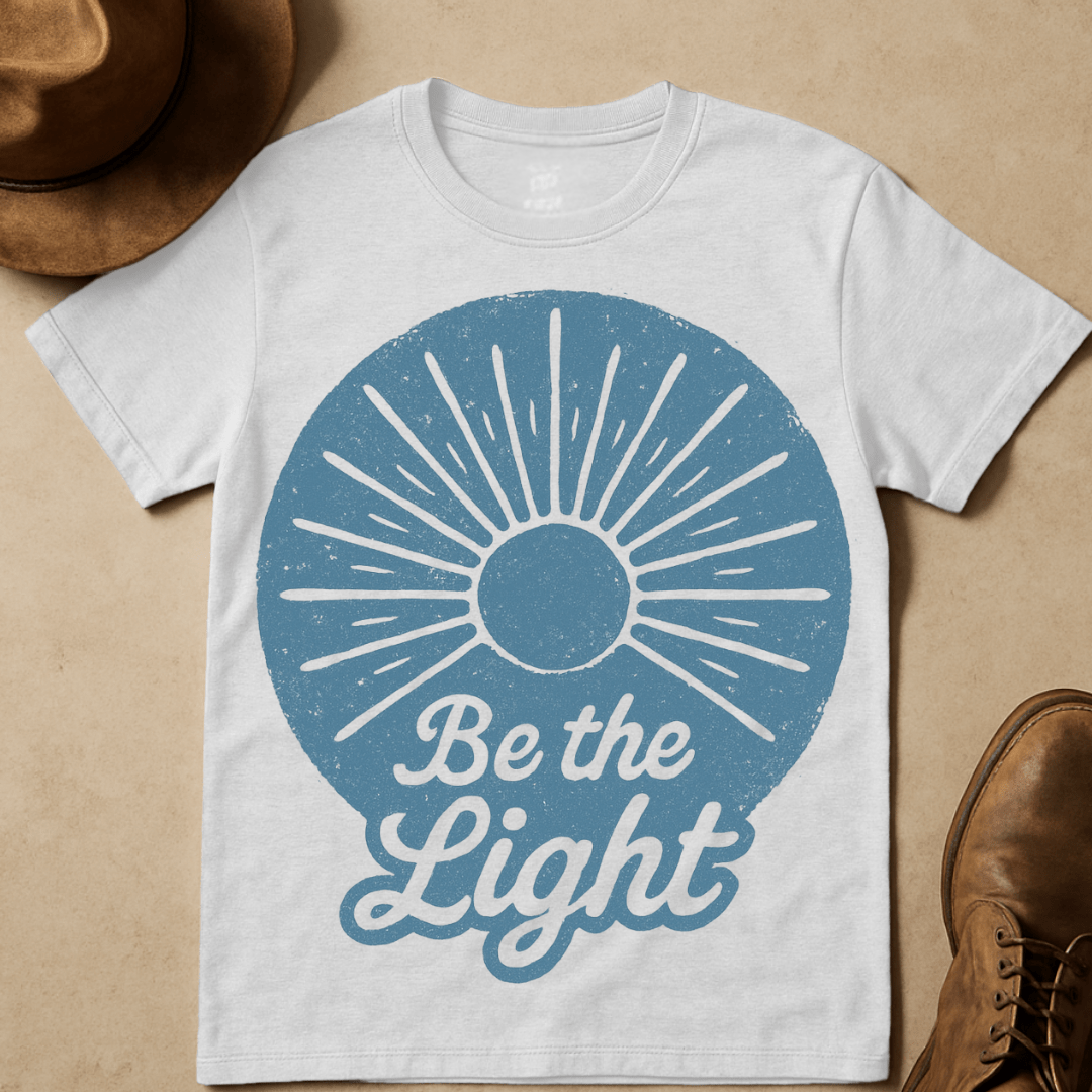 DENIM SUNBURST T-SHIRT