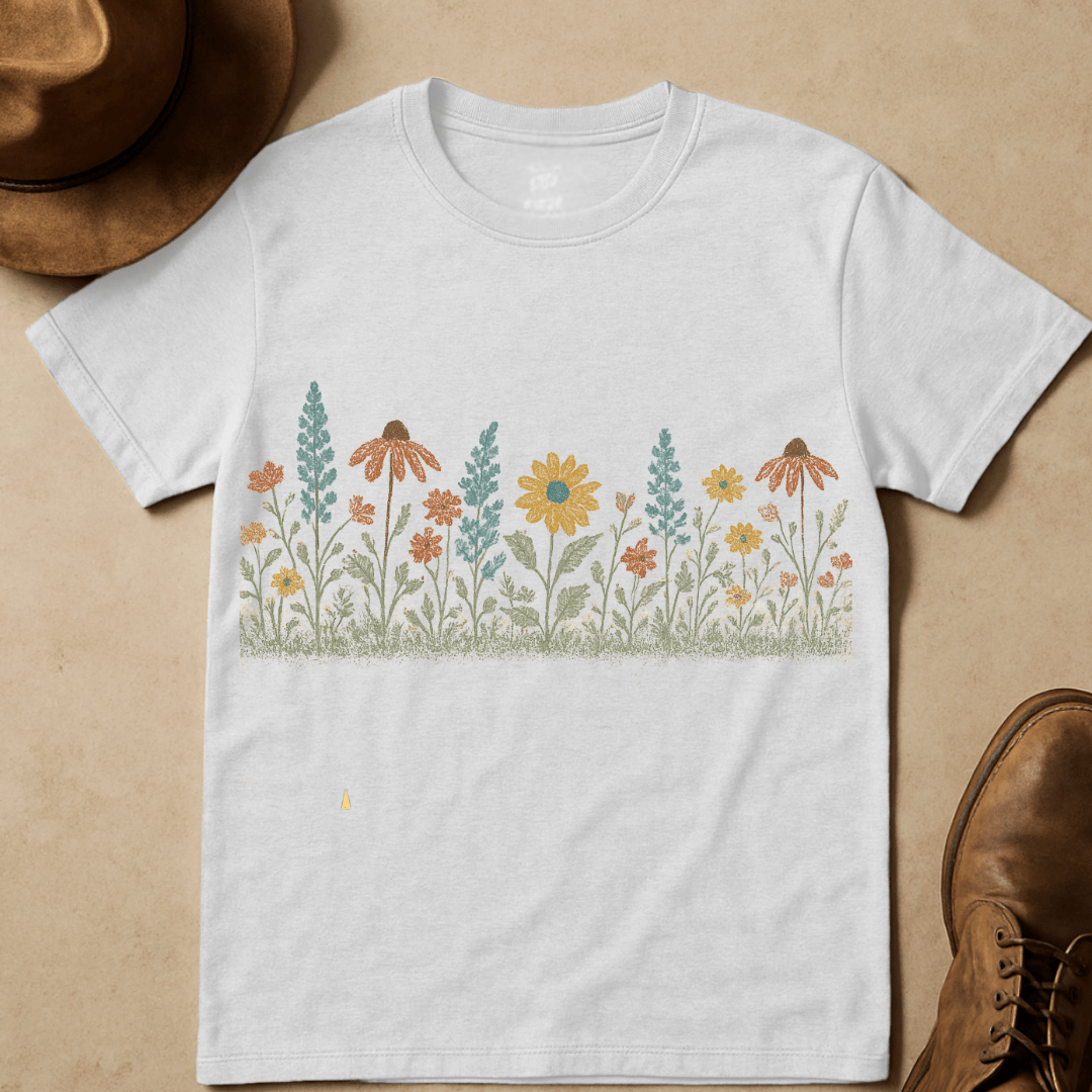 PRAIRIE BLOOMS HORIZON T-SHIRT